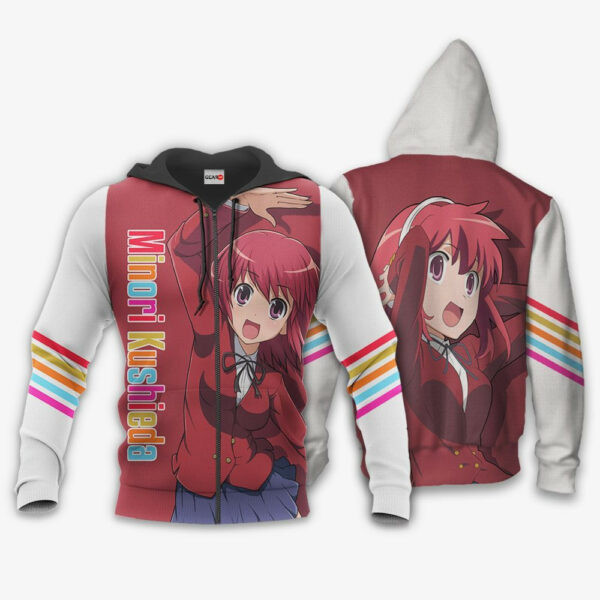 Toradora Minori Kushieda Anime 3k224 Cartoon 3d Hoodie Zip Hoodie 2648