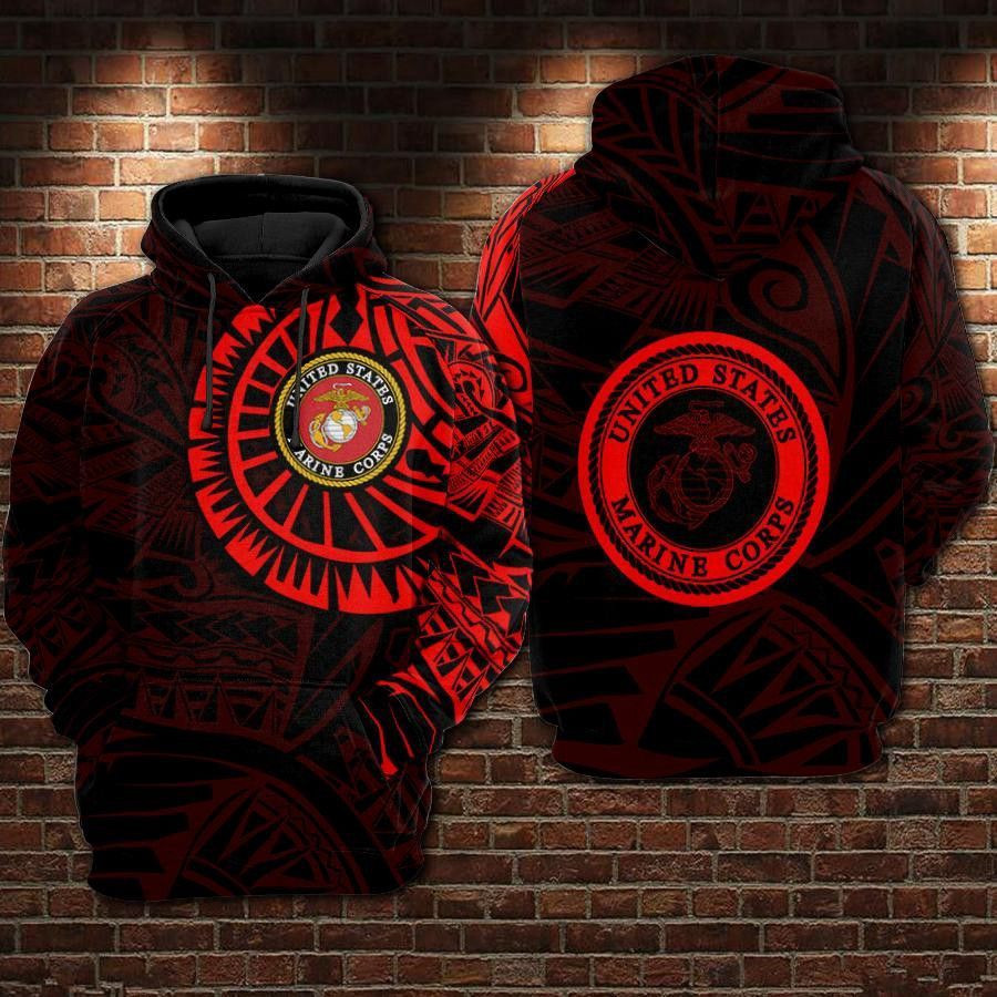 U.S Marine Corps 3D All Over Print Hoodie & Zip Hoodie