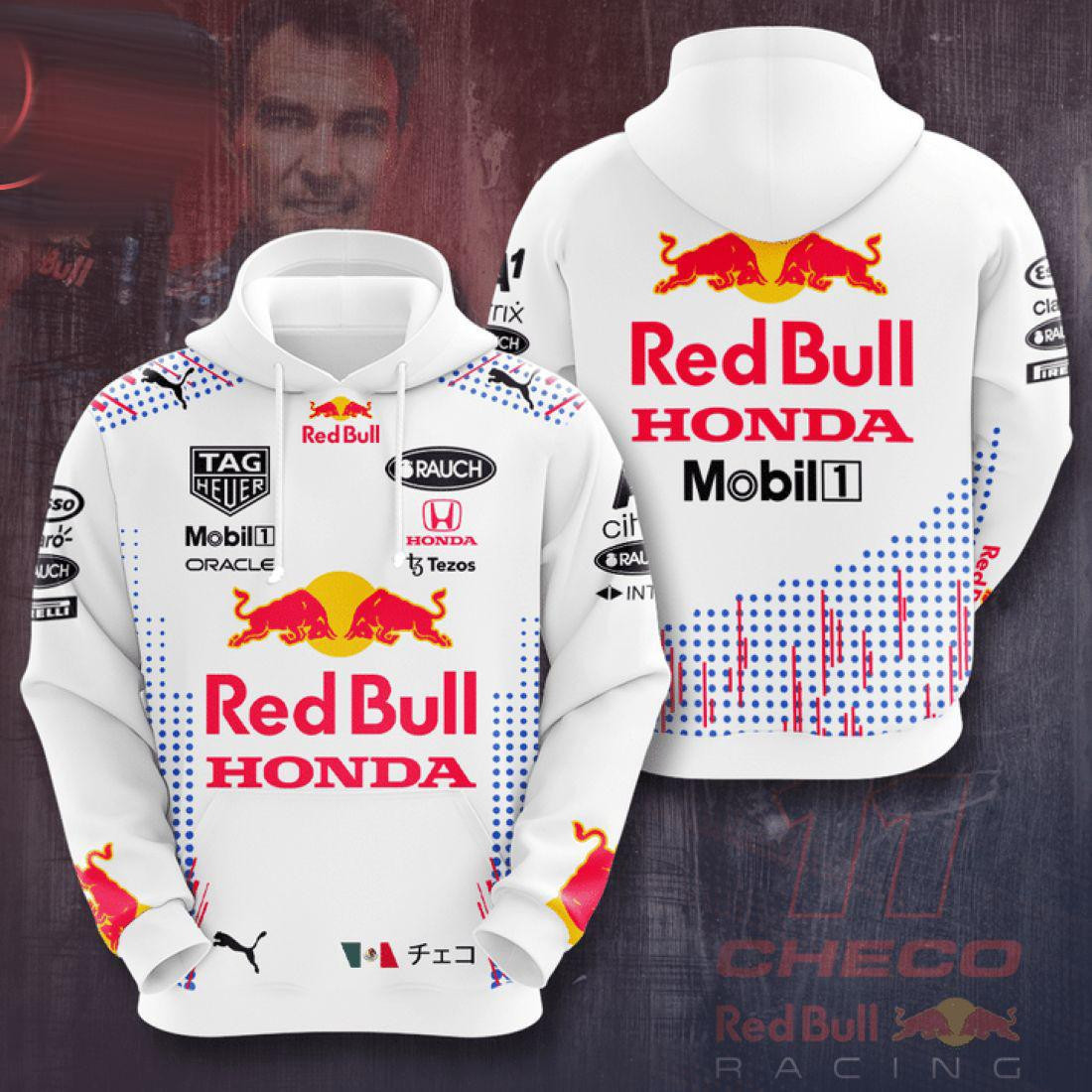Sergio Perez Red Bull Racing Team All Over Print Hoodie, Zip Hoodie 311