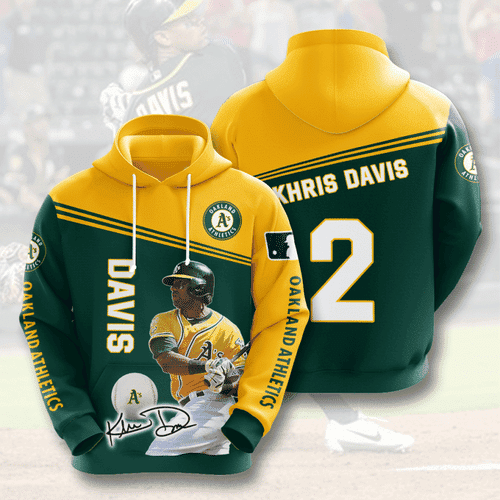 OAKLAND ATHLETICS Khris Davis 3D All Over Print Hoodie & Zip Hoodie