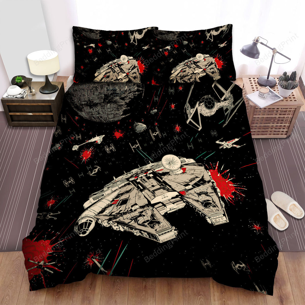 SW Bedding Set Return Of The Jedi Millennium Falcon Duvet Covers