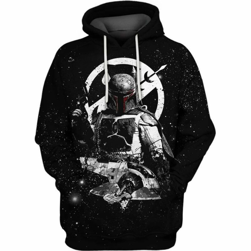 Boba Fett Pilots Geeky Star Wars Over Print 3d Hoodie Zip Hoodie