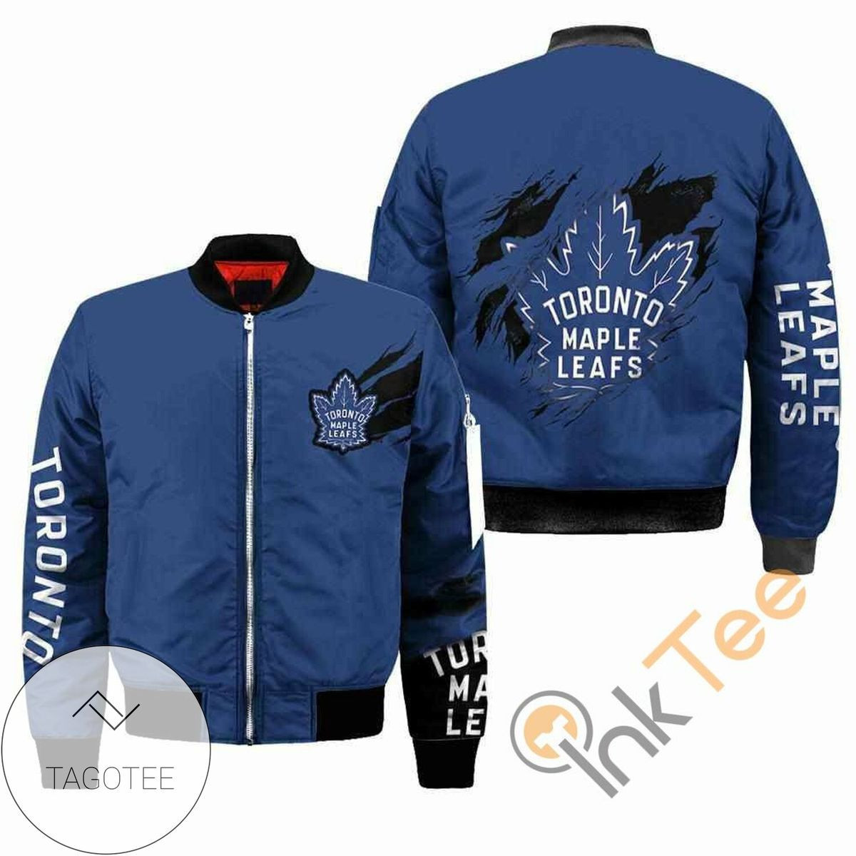 Toronto Maple Leafs Blue Bomber Jacket