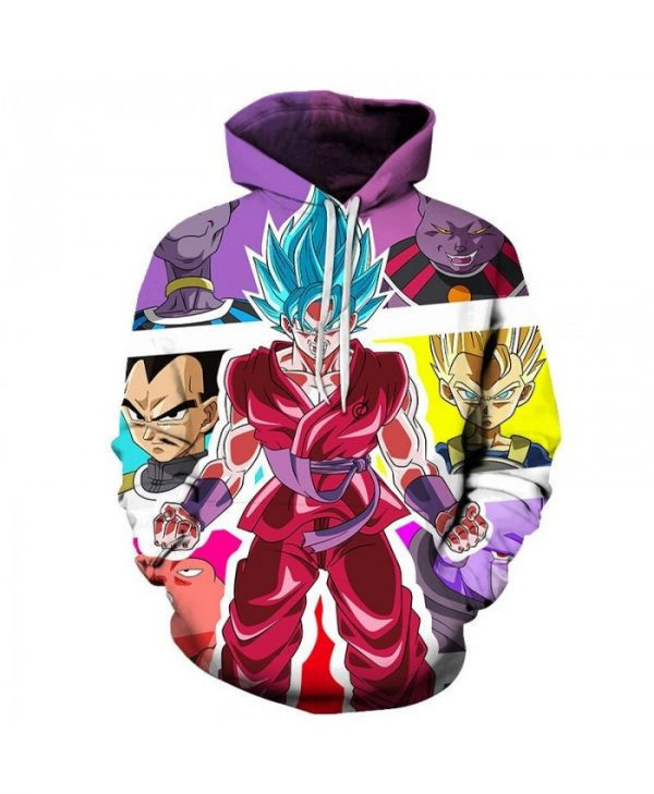 Dragon Ball Red Dress S Cosplay 3D All Over Print Hoodie & Zip Hoodie