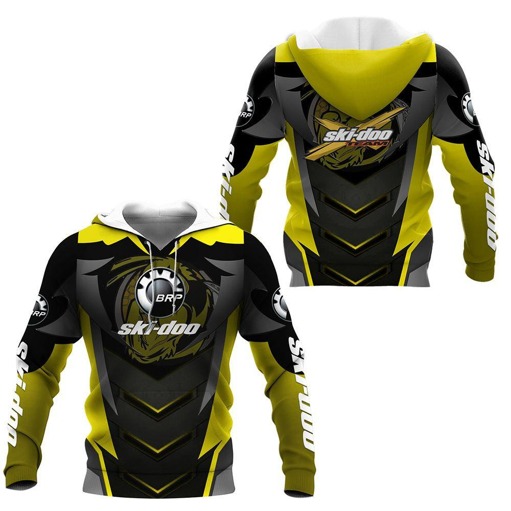 Ski-doo Racing Team 7k837 3d Zip Hoodie Hoodie Ii0