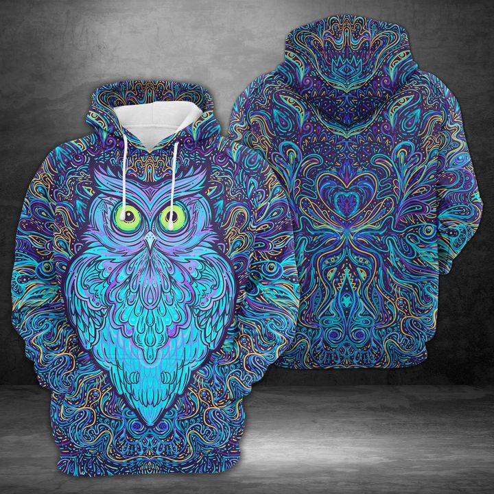 Owl 3D All Over Print Hoodie & Zip Hoodie