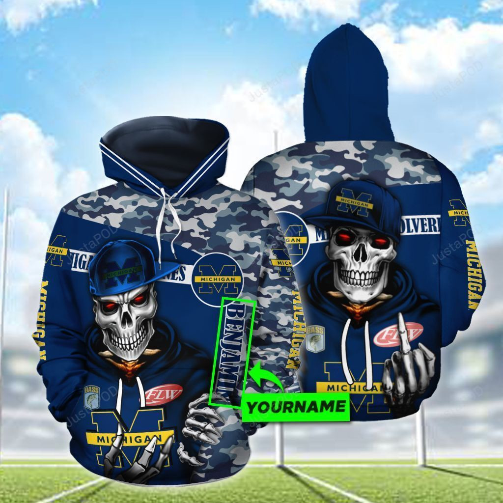 Personalized Michigan Wolverines Football 3D All Over Print Hoodie & Zip Hoodie