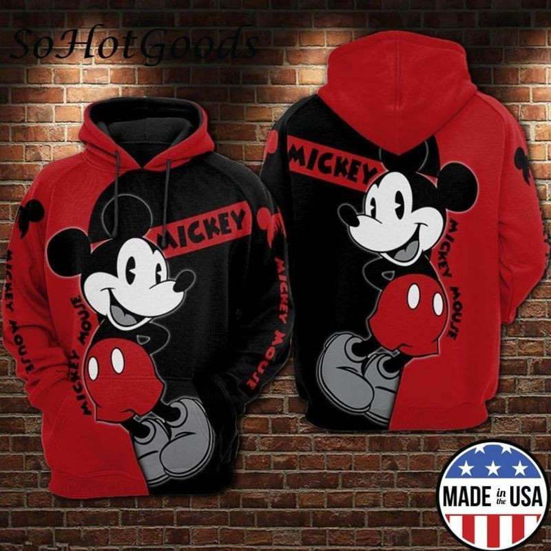 Mickey Full Over Printing 3d Hoodie 639