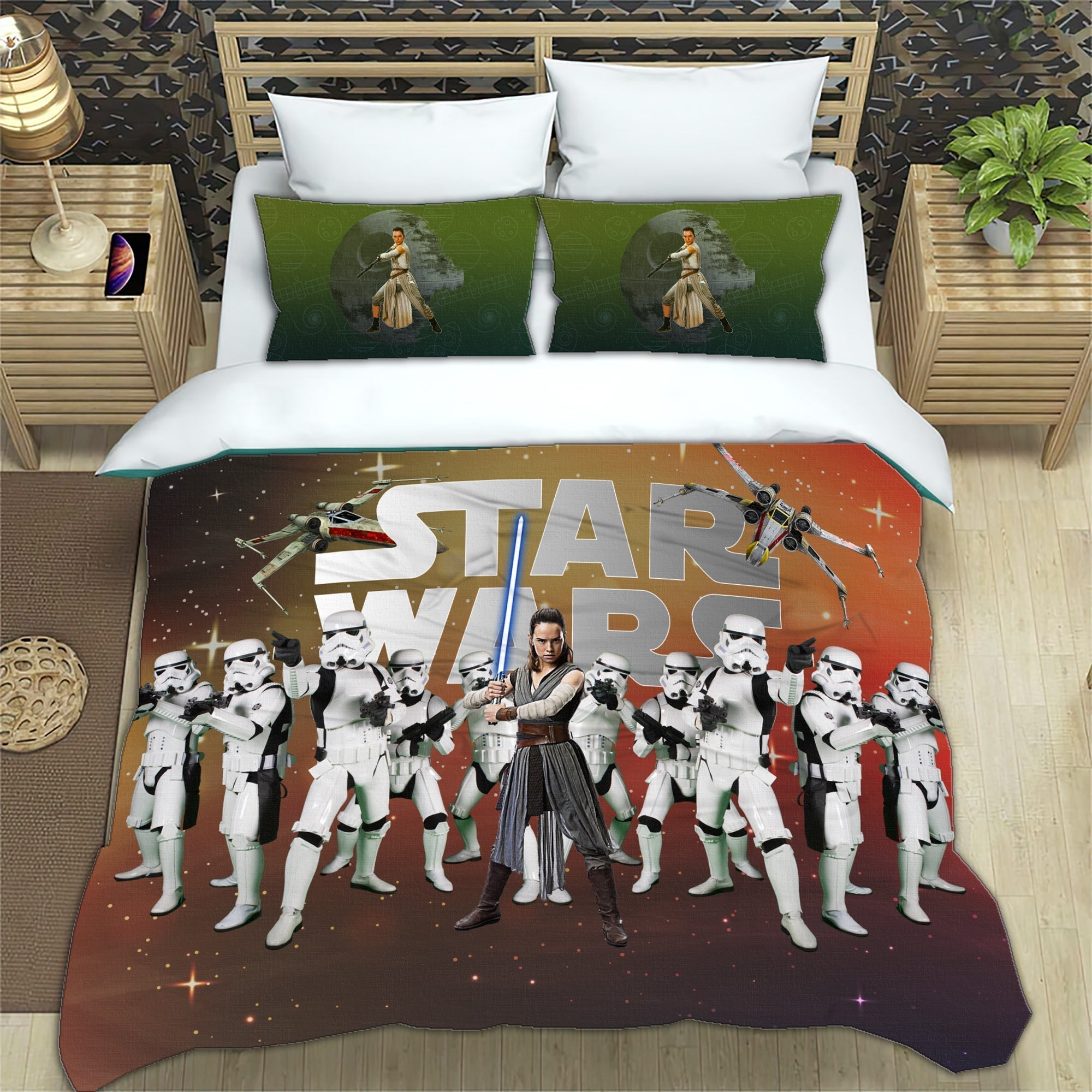 SW Bedding Set SW Rey And Stormtroopers Duvet Covers