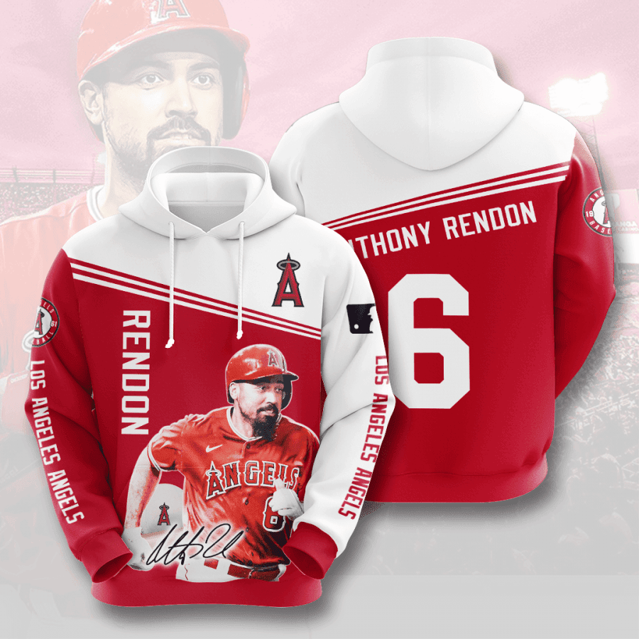 Anthony Rendon Los Angeles Angels 3D All Over Print Hoodie & Zip Hoodie