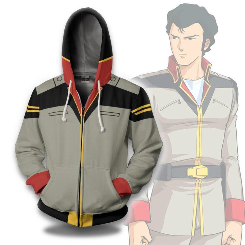 Bright Noa Cosplay Costume Mobile Suit Gundam 3D All Over Print Hoodie & Zip Hoodie