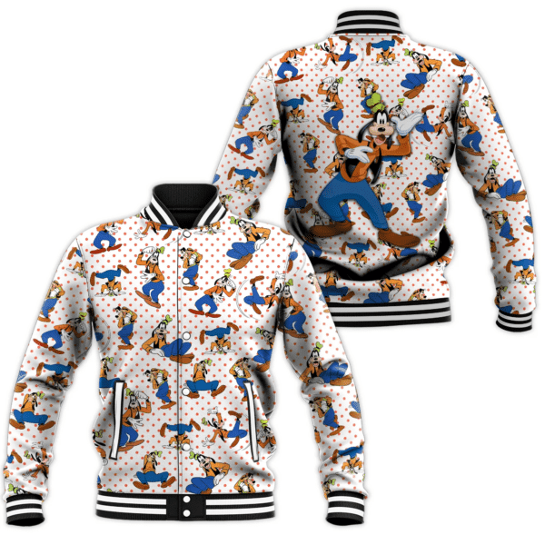 Goofy Mickey Comics Disney Cartoon Pattern 520 Gift Lover Baseball Jacket 534