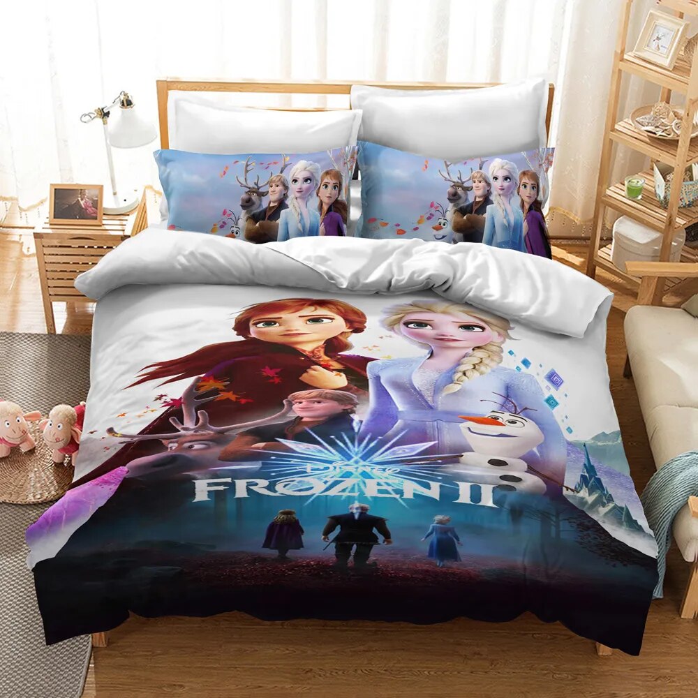 Frozen Bedding Set Frozen Two Poster With Characters Duvet Covers