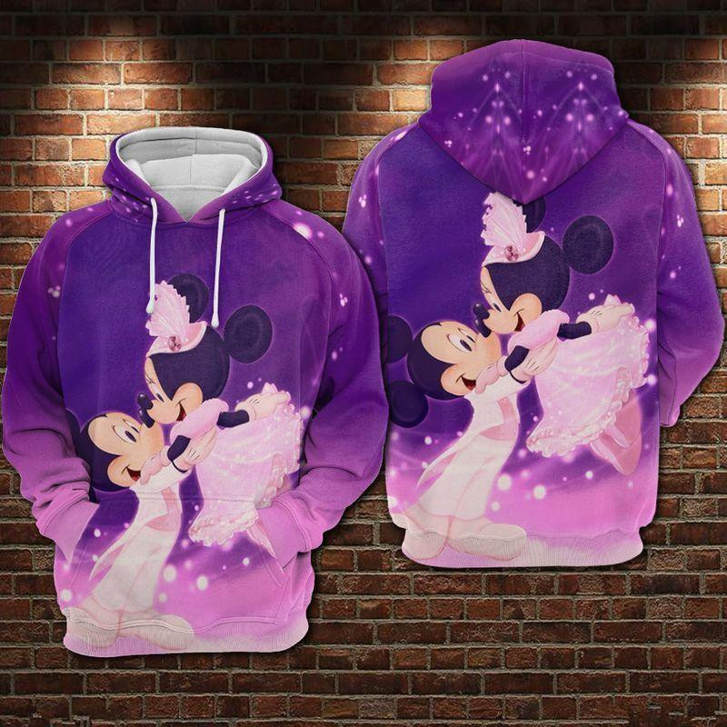 Dn Hoodie Minnie Hoodie Minnie And Mm Wedding Purple 3d Hoodie Zip Hoodie