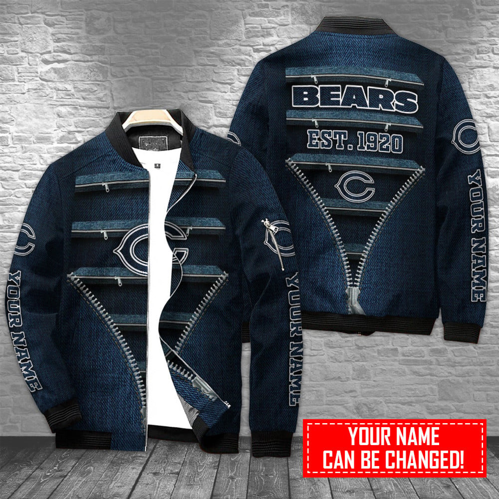 Chicago Bears Personalized Bomber Jacket BG859