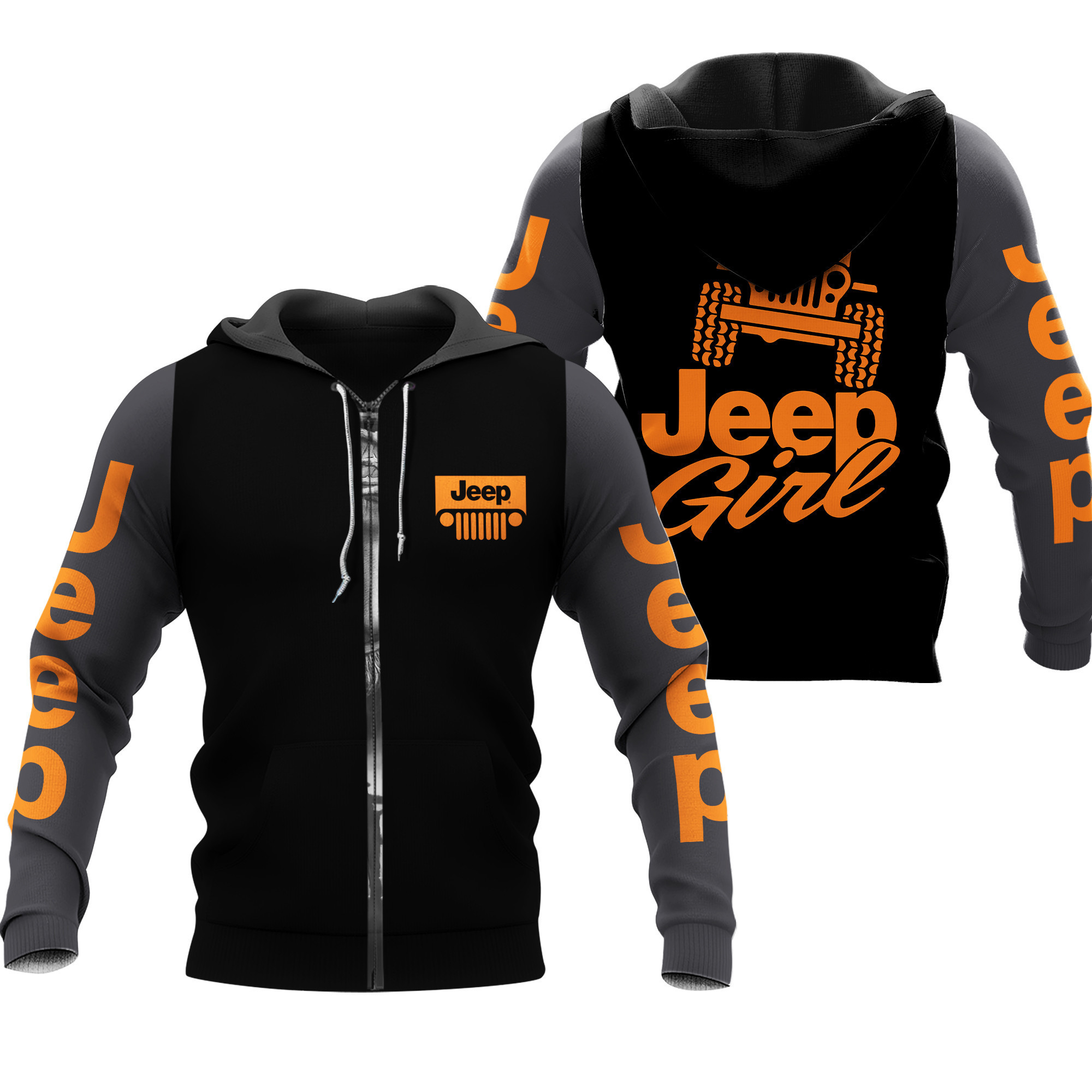 Jeep Girl 3D All Over Print Hoodie & Zip Hoodie
