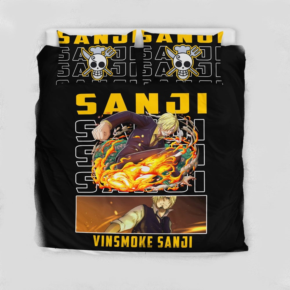 One Piece Bedding Set Vinsmoke Sanji Character Graphic Duvet Covers