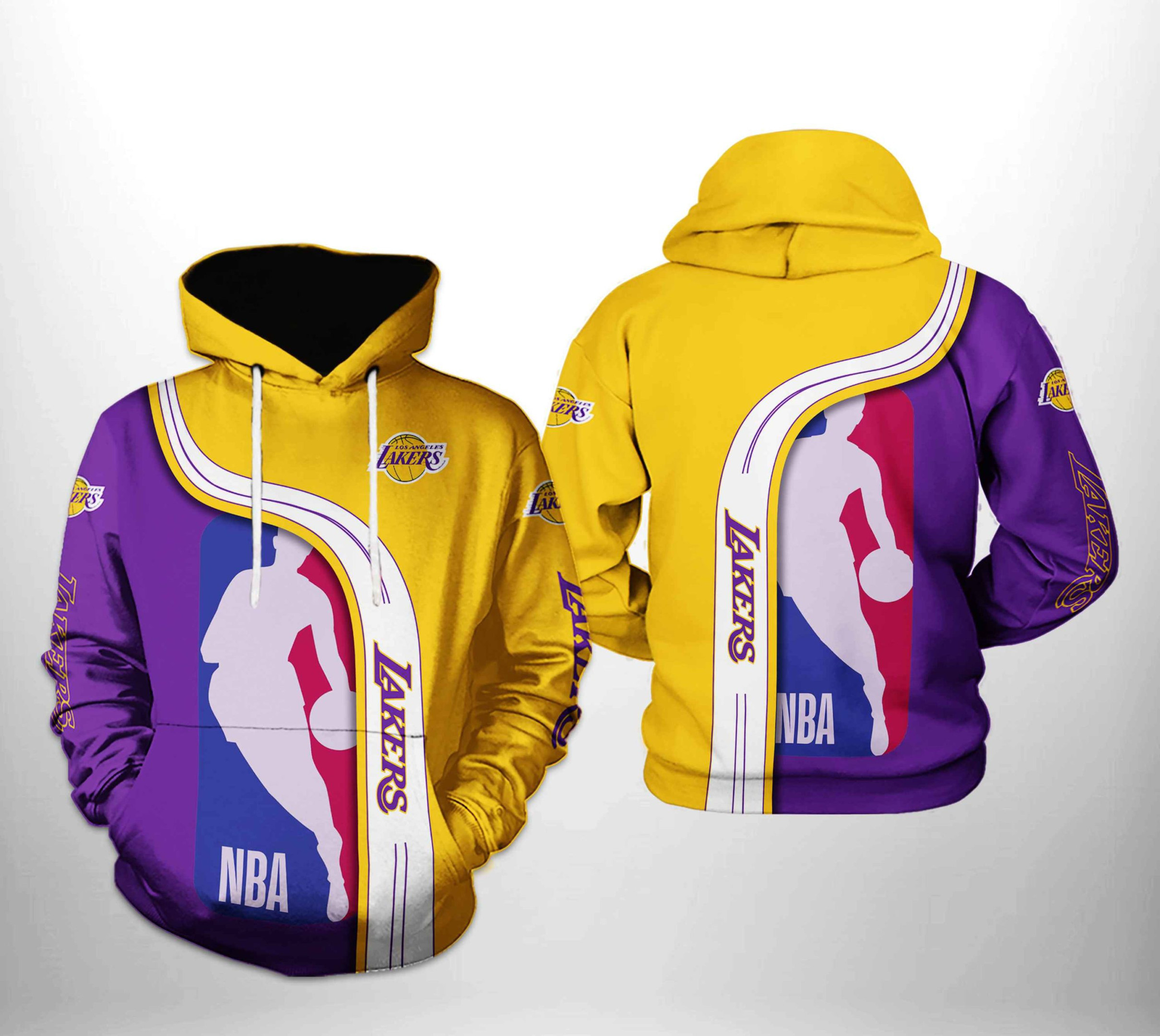 Los Angeles Lakers Team 3D All Over Print Hoodie & Zip Hoodie