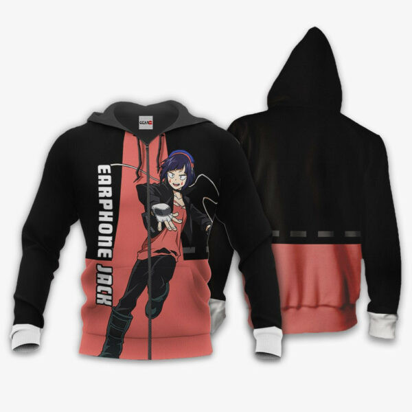 Kyoka Jiro Anime My Hero Academia 2k24 Cartoon Graphic Outfits Aop 3d Hoodie Zip Hoodie 1161