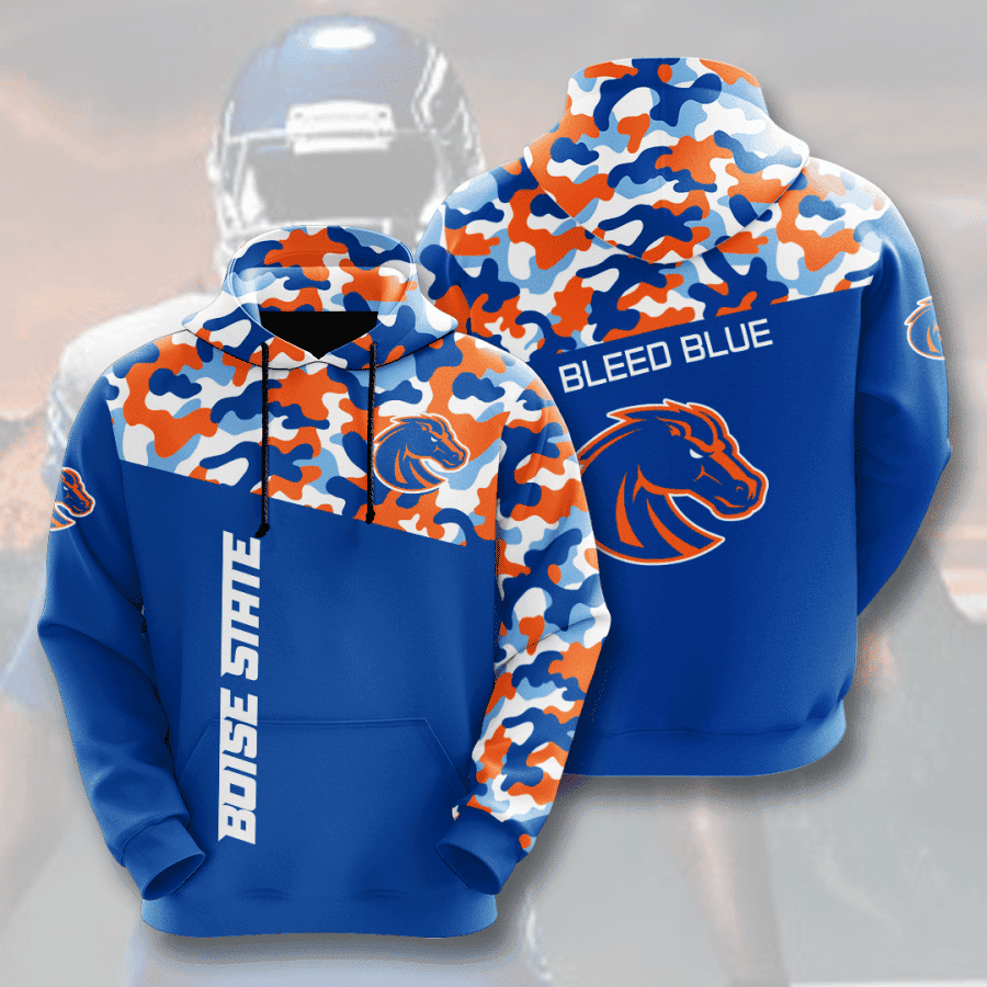 Boise State Broncos 3D All Over Print Hoodie & Zip Hoodie