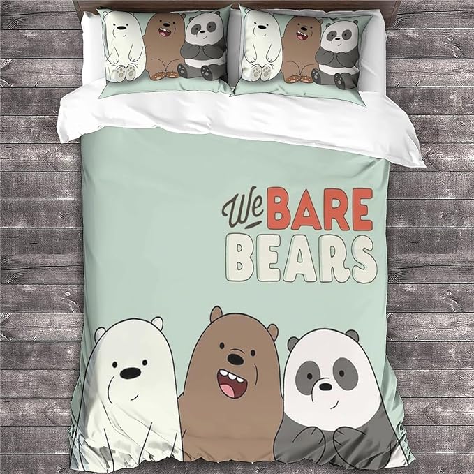 We Bare Bear Bedding Set We Bare Bear Cute Characters Duvet Covers