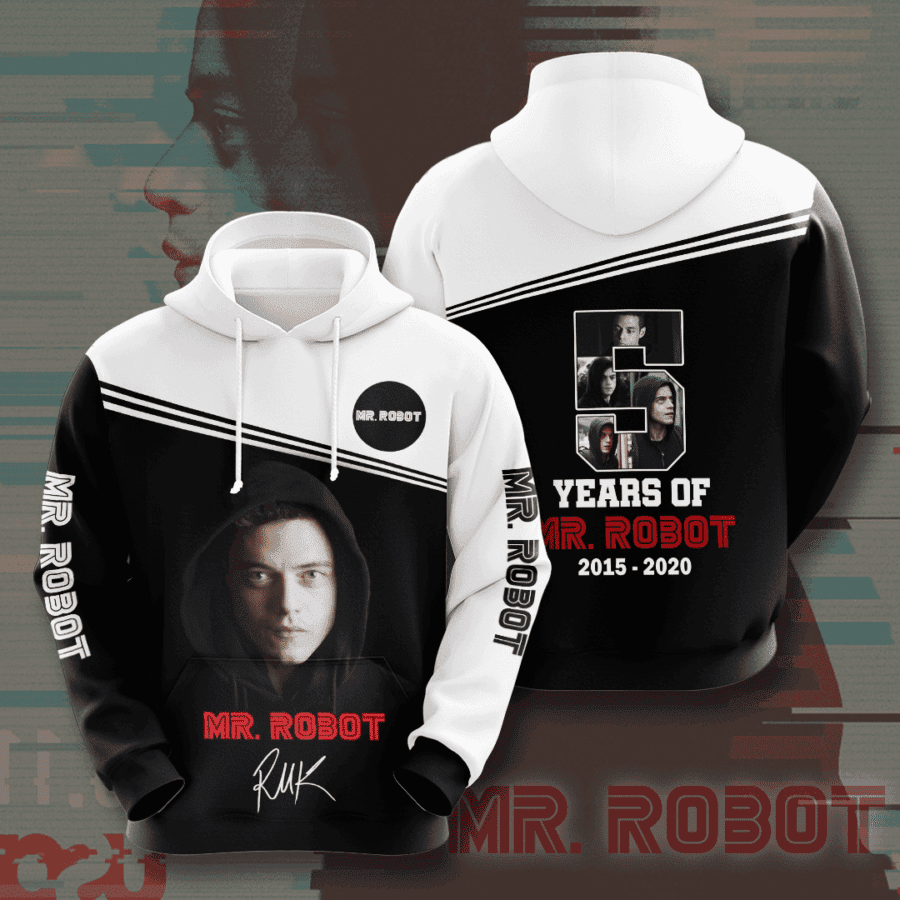 MR Robot 3D All Over Print Hoodie & Zip Hoodie