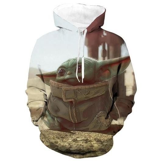Baby Yoda 3D All Over Print Hoodie & Zip Hoodie