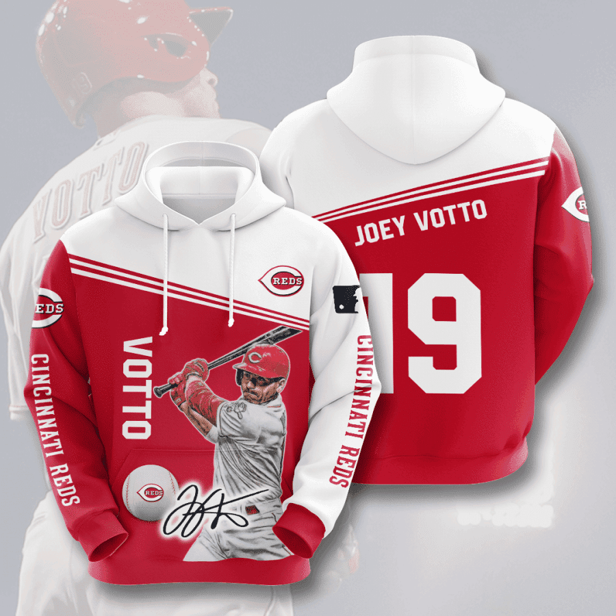 CINCINNATI REDS Joey Votto 3D All Over Print Hoodie & Zip Hoodie