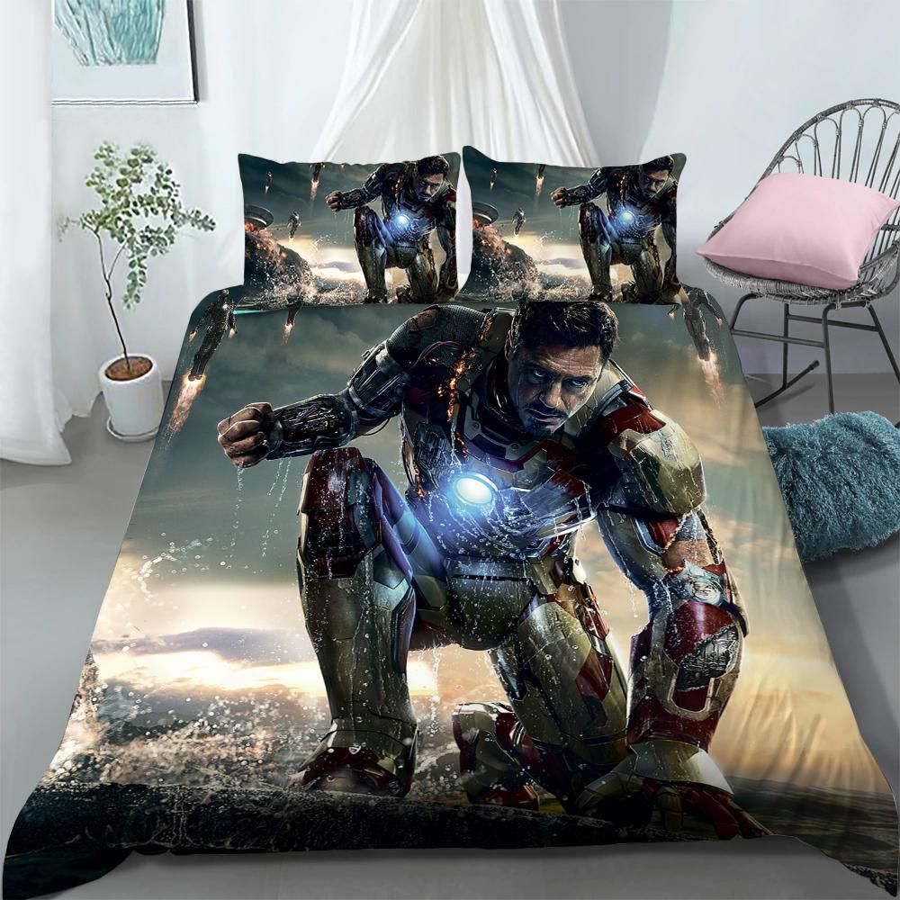 Iron Man Bedding Set MV Iron ManFighting Pose Duvet Covers