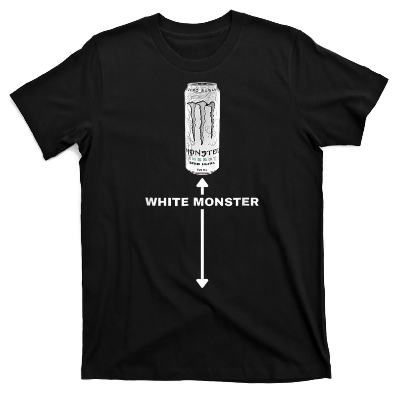 White Monster Funny Joke Man Friends T-Shirt