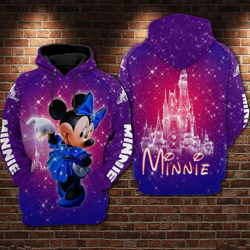 Minnie Mouse Wizard Purple Over Print 3d Hoodie Zip Hoodie 10