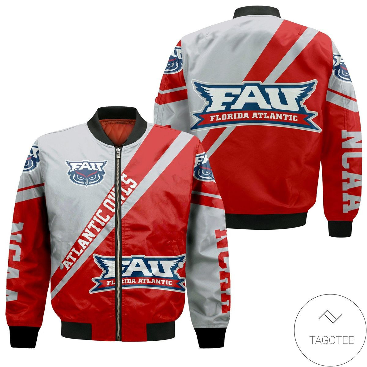 Florida Atlantic Owls Cross Style Bomber Jacket