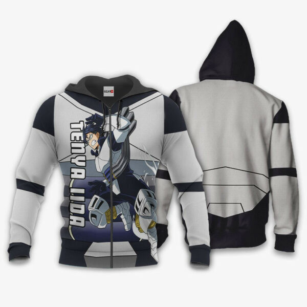 Tenya Iida Anime My Hero Academia 2k15 Cartoon Graphic Outfits Aop 3d Hoodie Zip Hoodie 2478