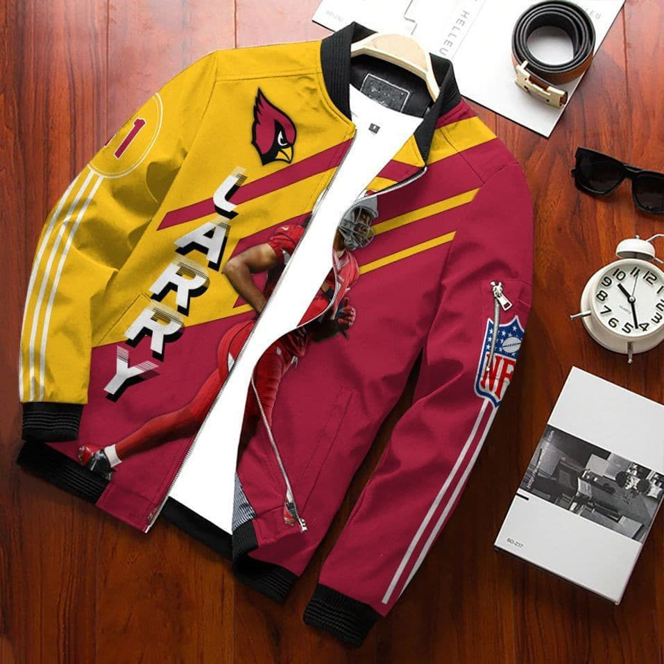 Larry Fitzgerald Jr. - Arizona Cardinals Bomber Jacket 048