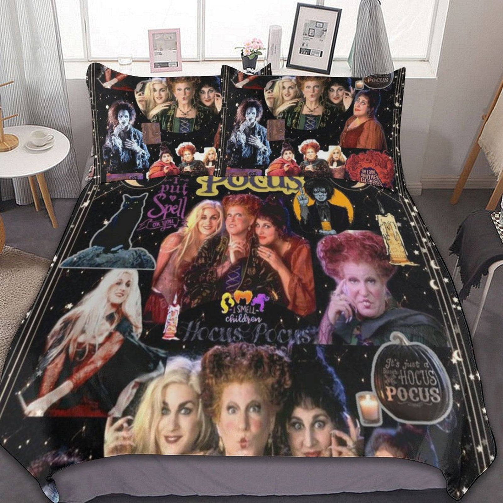 Hocus Pocus Bedding Set Sanderson Sisters I Put A Smell On You Duvet Covers