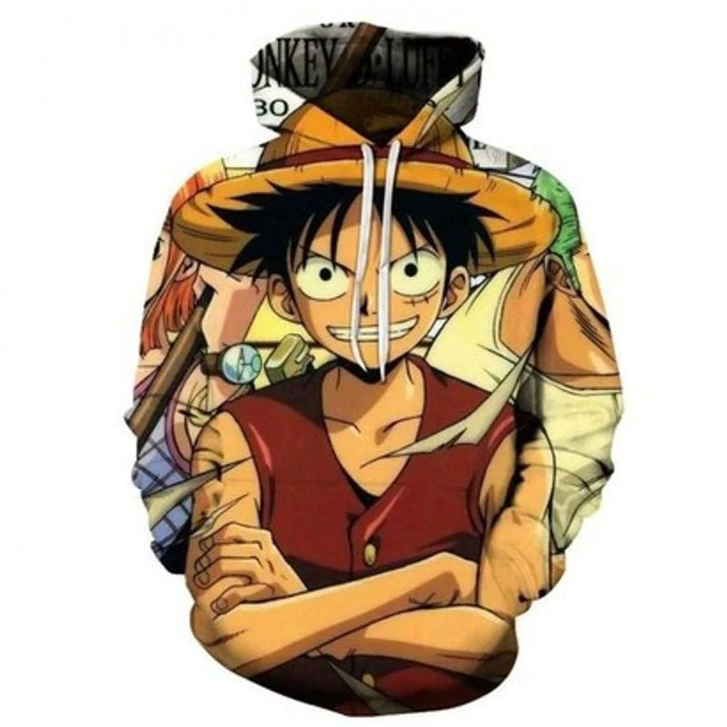 Monkey D Luffy One Piece 3d Hoodie