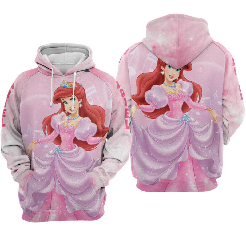 Ariel Princess Hoodie Zip Hoodie