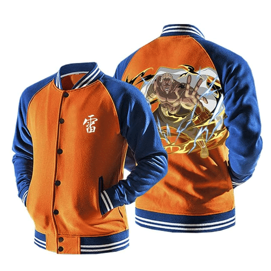 Naruto A 4th Raikage Lightning Release Chakra 3 Baseball Jacket 203
