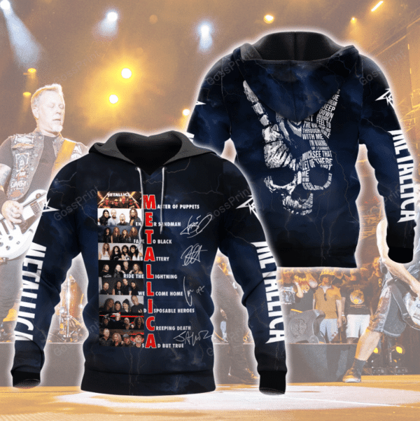Metallica Rock Band Signatures Hoodie 676