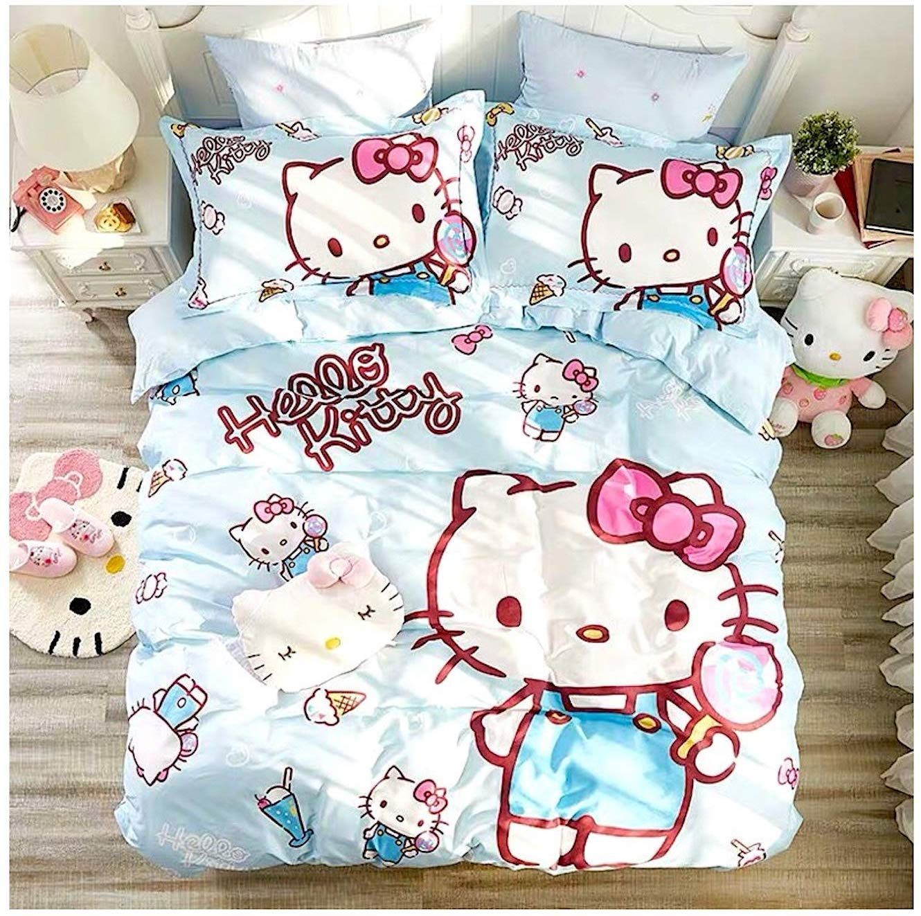 Hello Kitty Bedding Set Hello Kitty Character Pattern Duvet Covers
