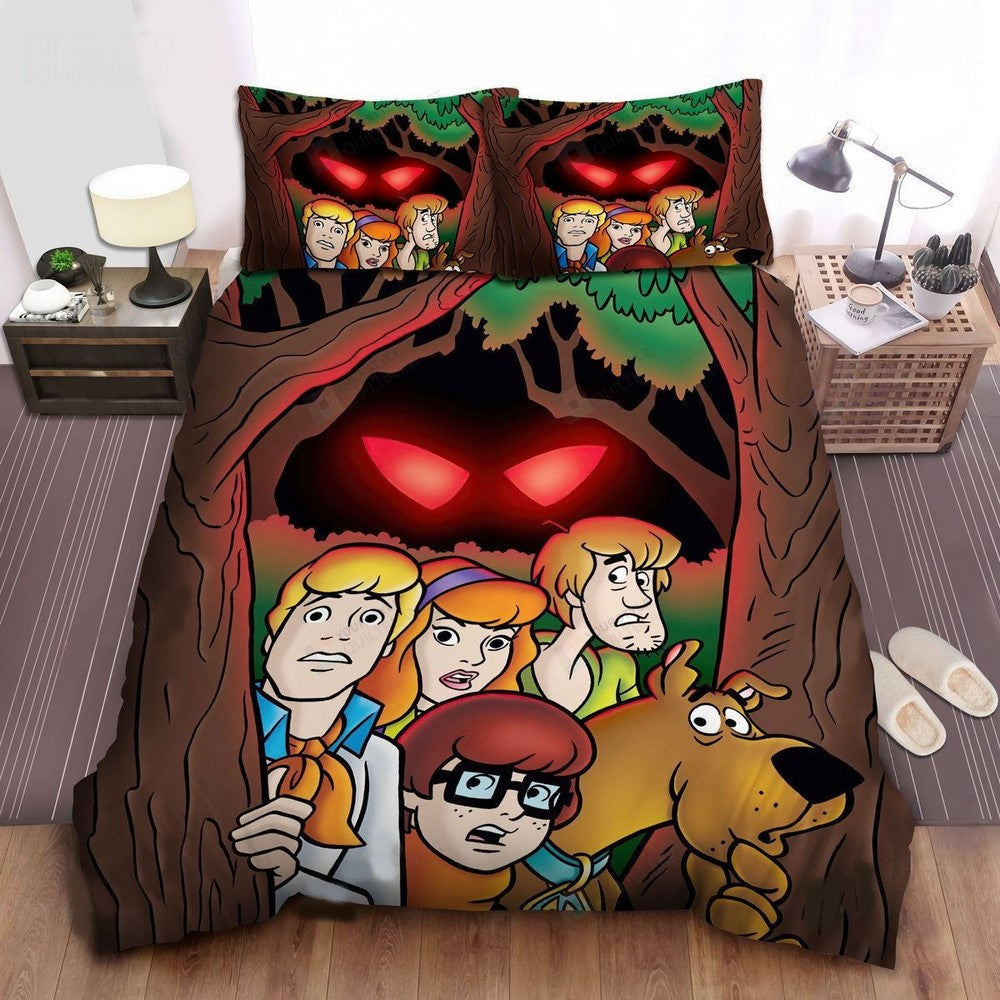 Scooby Doo Bedding Set Scooby Doo Red Eyes Behind You Duvet Covers