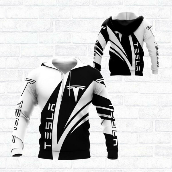 Tesla Motors Shirt 717, 3d Hoodie Zip Hoodie 2062