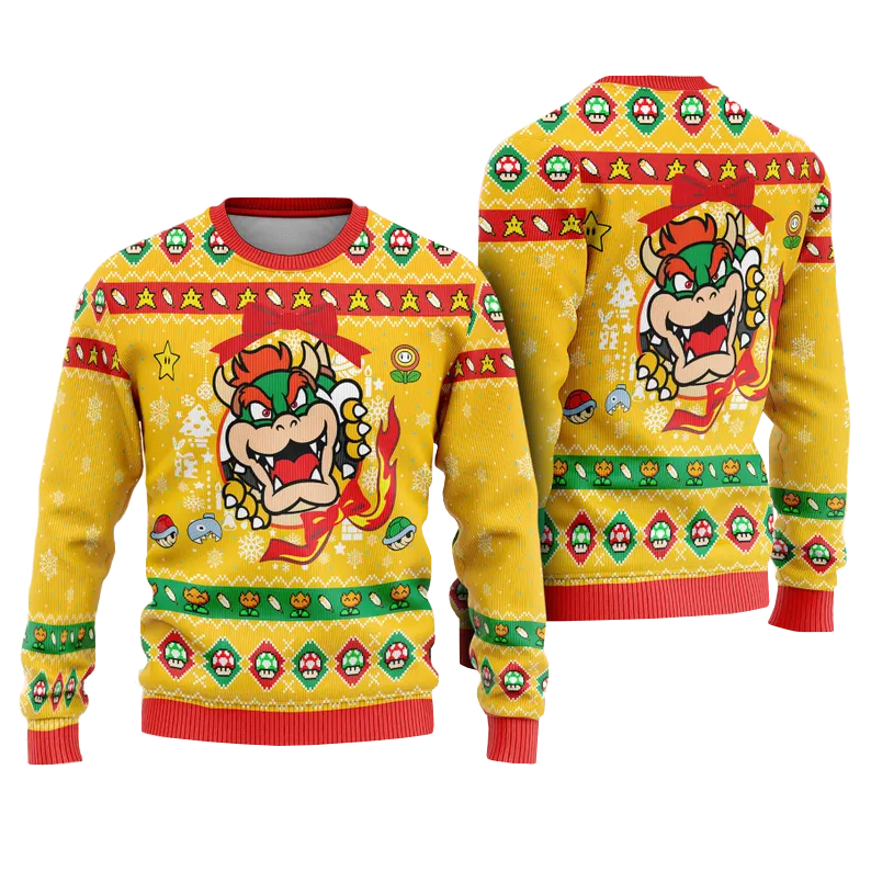 Super Mario Bros Ugly Christmas Sweater