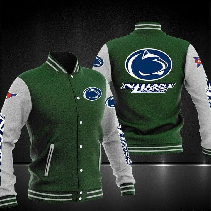 Penn State Nittany Lions Green Baseball Jacket