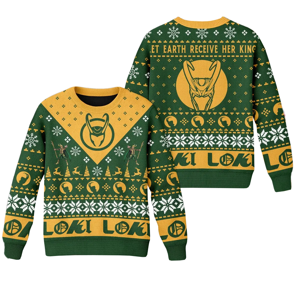 Loki Ugly Christmas Sweater 2025