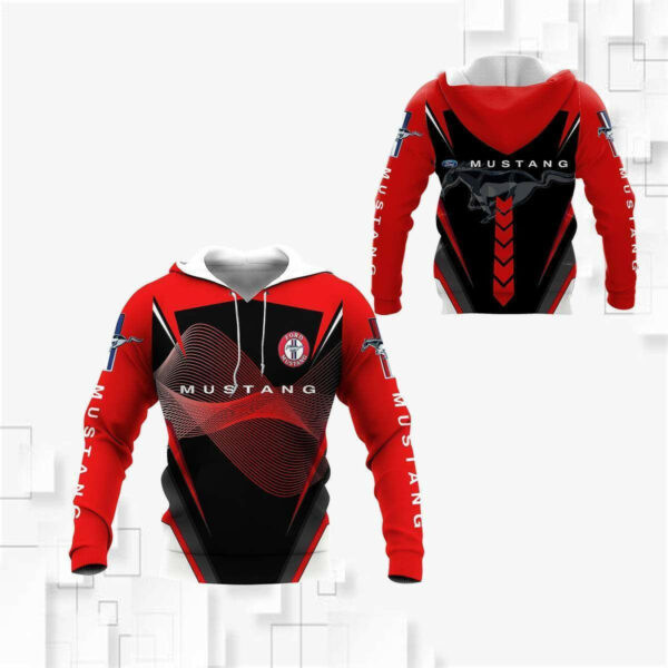 Ford Mustang Shirt 926, 3d Hoodie Zip Hoodie 341