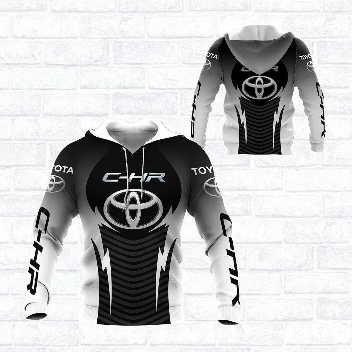 Toyota C-hr Shirt 863, 3d Hoodie Zip Hoodie