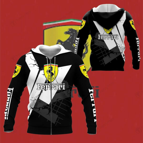 Scuderia Ferrari Luxyry Racing Car F1 8k161 3d Zip Hoodie Hoodie Ii0 2827