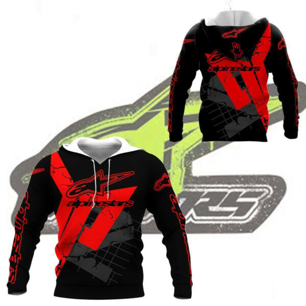 Alpinestars Shirt 888, 3d Hoodie Zip Hoodie 1387