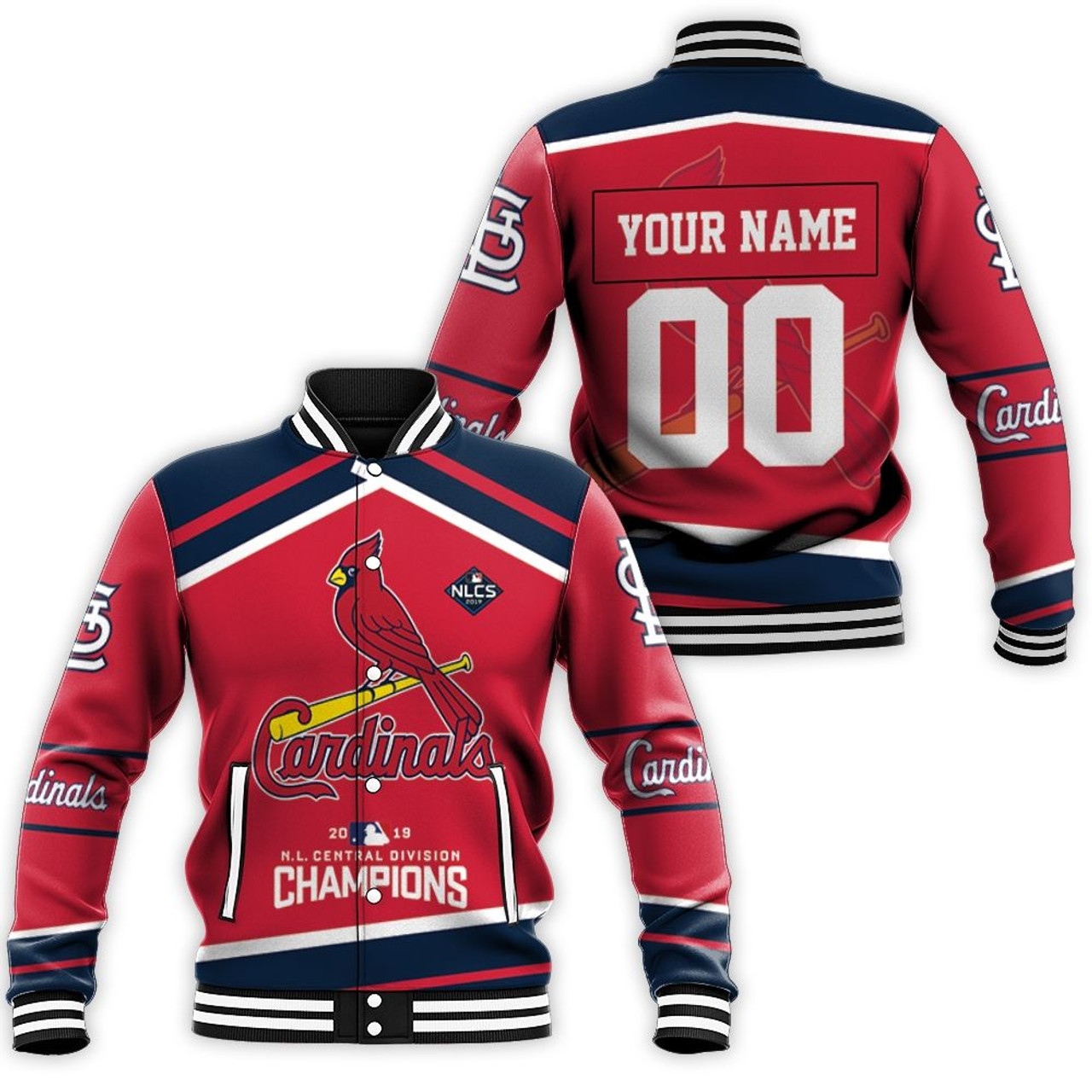 St. Louis Cardinals Nl Central Champions Baseball Jacket